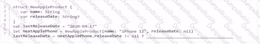 App-Development-with-Swift-Certified-User Question 7