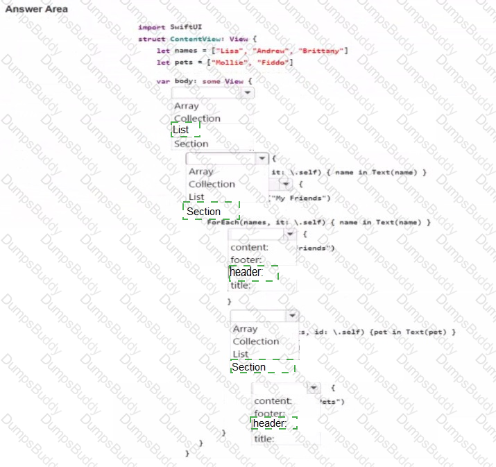 App-Development-with-Swift-Certified-User Answer 10