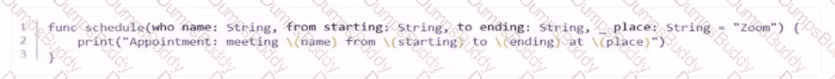 App-Development-with-Swift-Certified-User Question 9