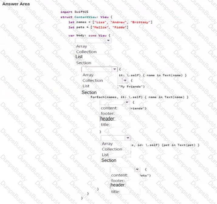 App-Development-with-Swift-Certified-User Question 10