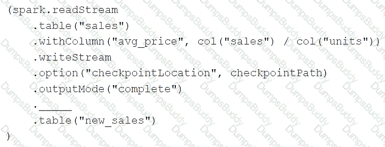 Databricks-Certified-Data-Engineer-Associate Question 23