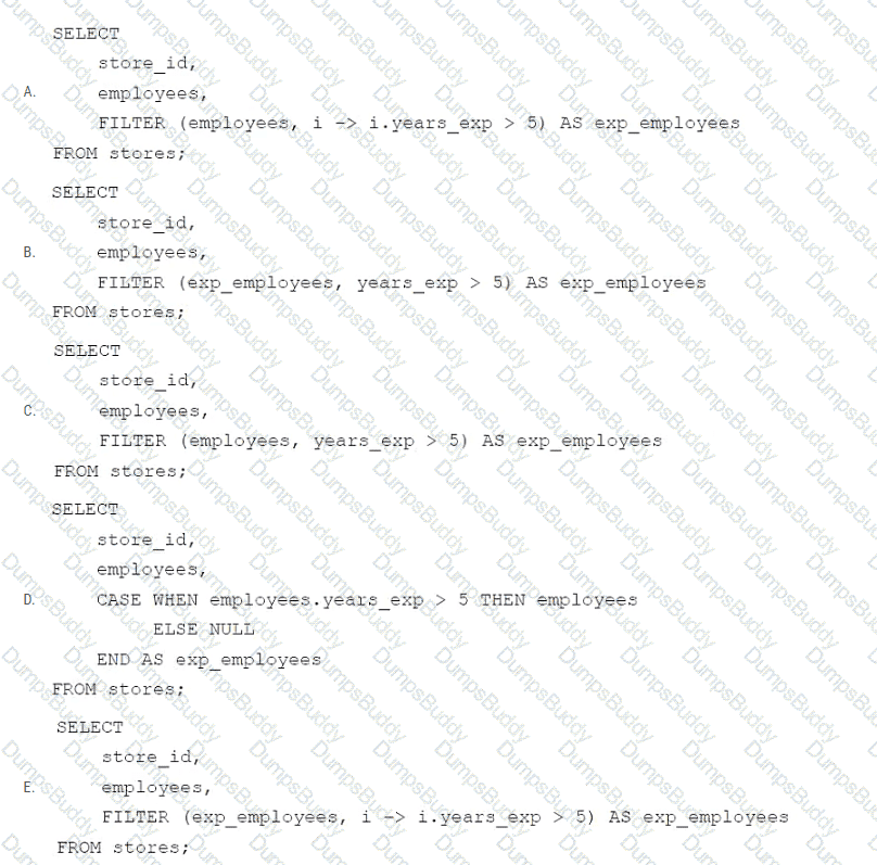 Databricks-Certified-Data-Engineer-Associate Question 22