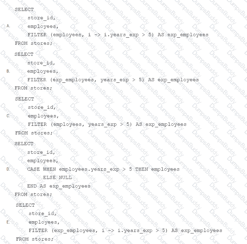 Databricks-Certified-Data-Engineer-Associate Question 26