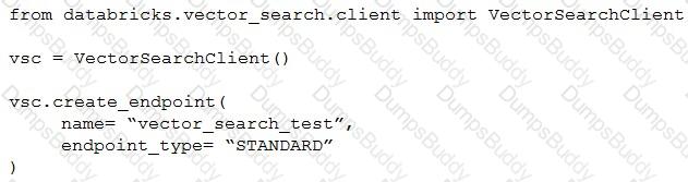 Databricks-Generative-AI-Engineer-Associate Question 13