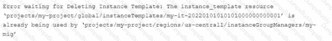 Professional-Cloud-DevOps-Engineer Question 60